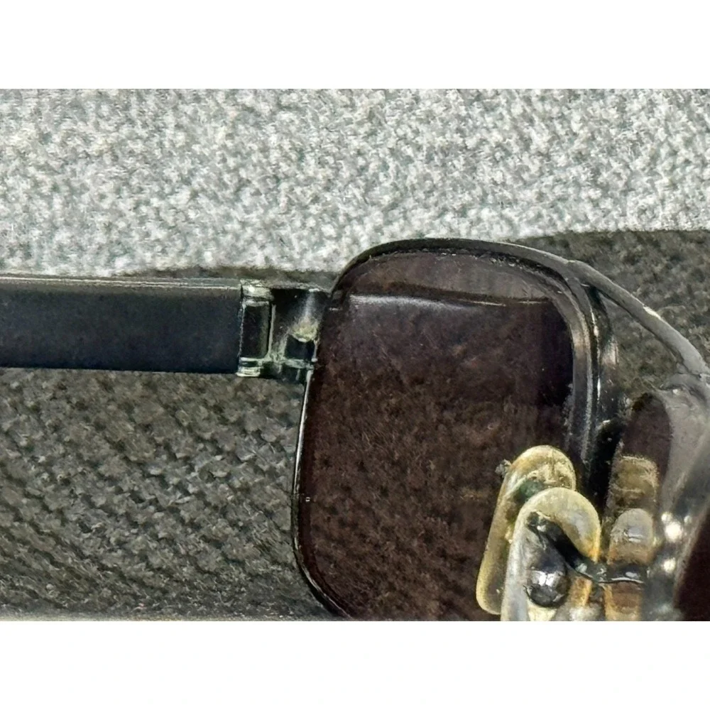 Vintage Ray-Ban Unisex‎ Gray Full Rim Rectangular Sunglasses Metal Frame Only